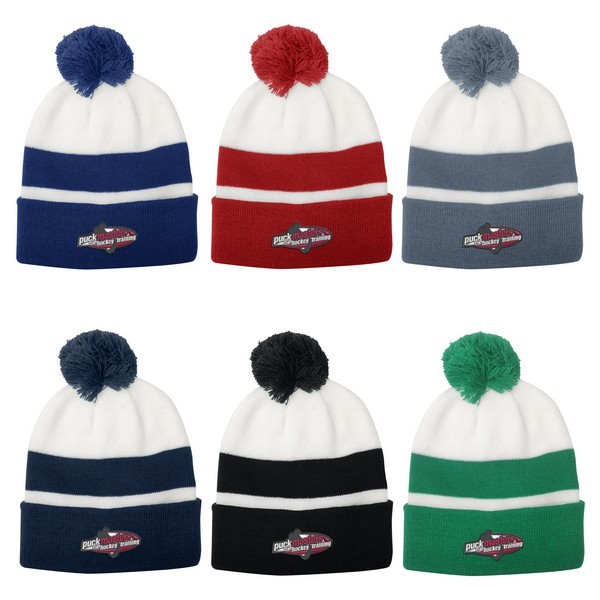 AH15008 Campus Beanie With Embroidered Custom I...